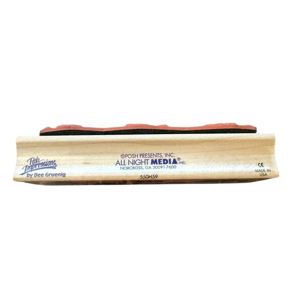 All Night Media Posh Impressions Clearly Wrapped 550-J06 Rubber Stamp - Picture 3 of 3